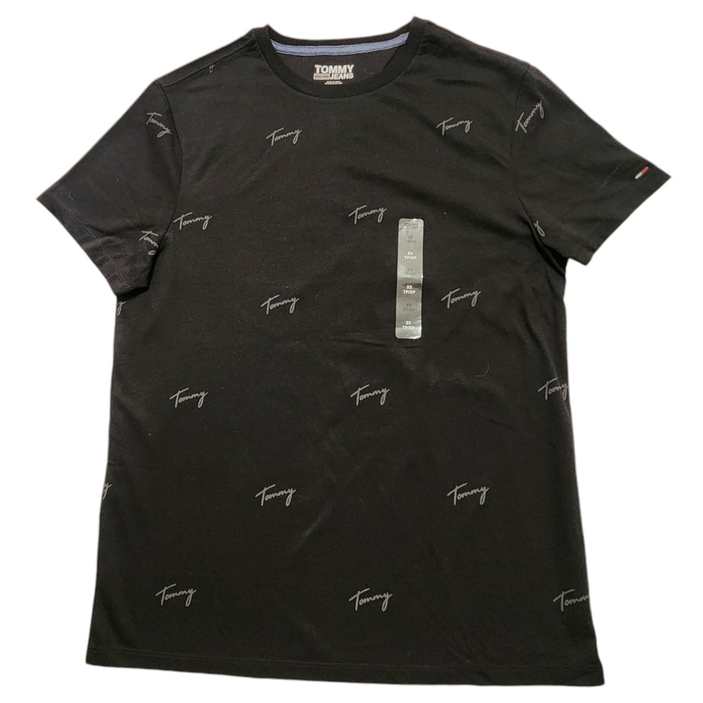 Tommy Hilfiger Men's T-Shirt‎ Short Sleeve Crewneck Signature Graphic Print XS